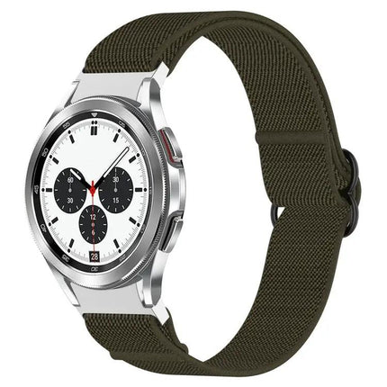 Stretch Nylon Black Buckle Band Samsung Galaxy Watch