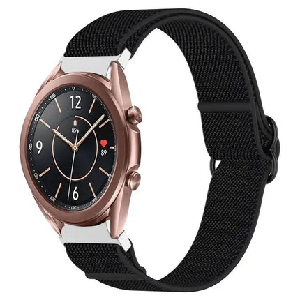 Stretch Nylon Black Buckle Band Samsung Galaxy Watch