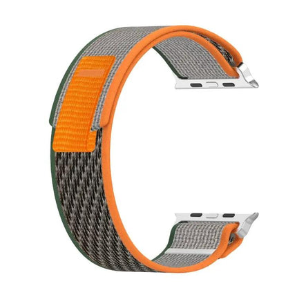 Double Color Nylon Hook And Loop Watch Band For Apple Watch | Syndmart