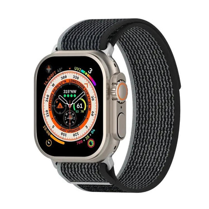 Double Color Nylon Hook And Loop Watch Band For Apple Watch