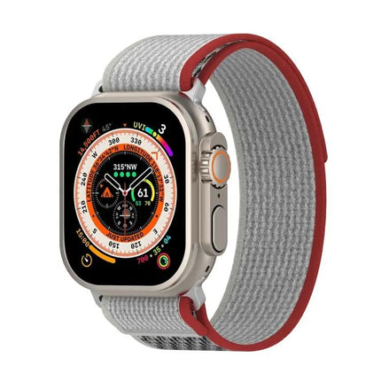 Double Color Nylon Hook And Loop Watch Band For Apple Watch