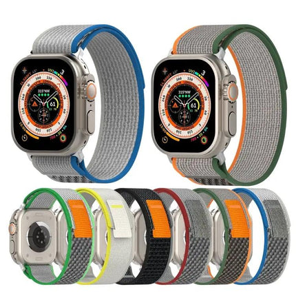 Double Color Nylon Hook And Loop Watch Band For Apple Watch