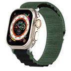 For Apple Watch Ultra 49mm / Green+Black