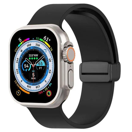 Magnetic Silicone Watch Band For Apple Watch 49mm/45mm