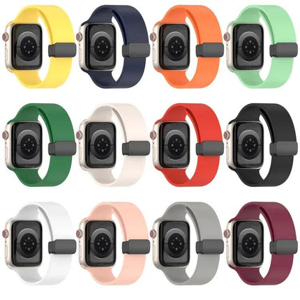 Magnetic Silicone Watch Band For Apple Watch 49mm/45mm