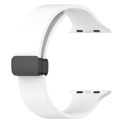 Magnetic Silicone Watch Band For Apple Watch 41mm Black