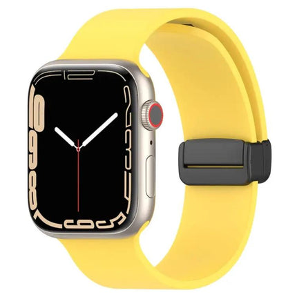 Magnetic Silicone Watch Band For Apple Watch 41mm Black