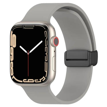 Magnetic Silicone Watch Band For Apple Watch 41mm Black