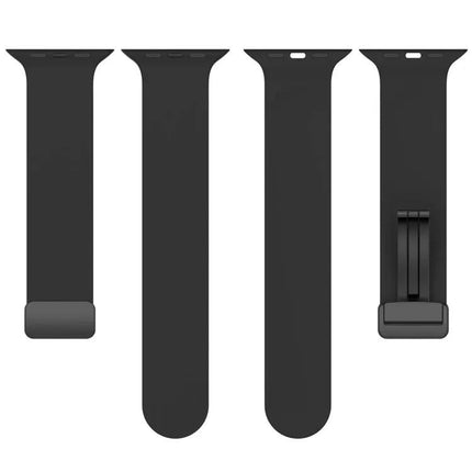 Magnetic Silicone Watch Band For Apple Watch 41mm Black