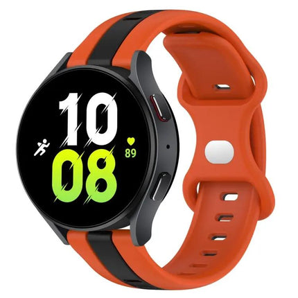 20mm Two-Tone Silicone Watch Band For Galaxy Watch5 40/44mm