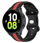 For Samsung Galaxy Watch5 44mm / Black+Red