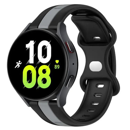 20mm Two-Tone Silicone Watch Band For Galaxy Watch5 40/44mm