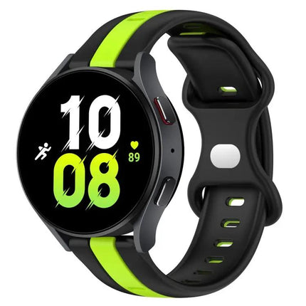 20mm Two-Tone Silicone Watch Band For Galaxy Watch5 40/44mm