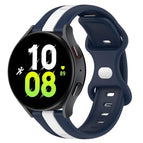 For Samsung Galaxy Watch5 44mm / White+Blue
