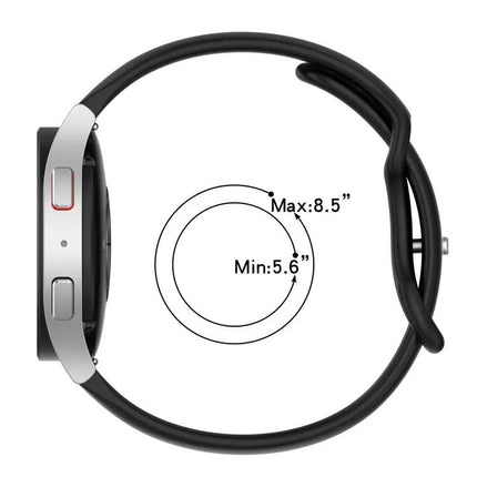 20mm Two-Tone Silicone Watch Band For Galaxy Watch5 40/44mm