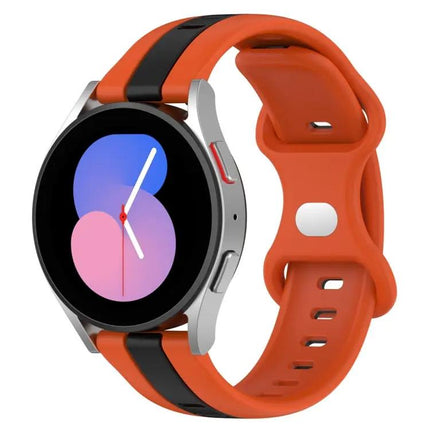 20mm Two-Tone Silicone Watch Band For Galaxy Watch5 40/44mm