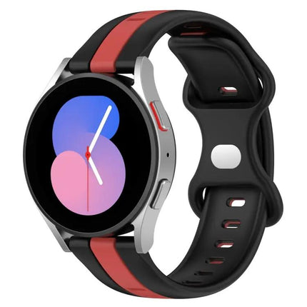20mm Two-Tone Silicone Watch Band For Galaxy Watch5 40/44mm