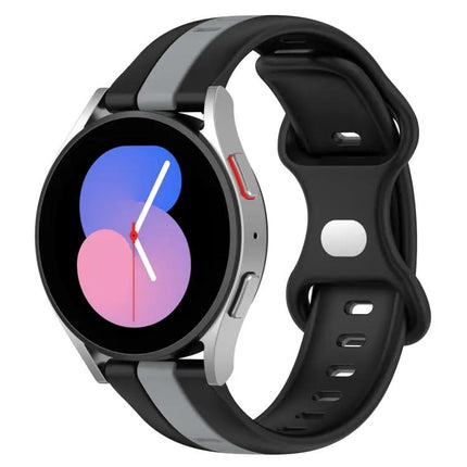 20mm Two-Tone Silicone Watch Band For Galaxy Watch5 40/44mm