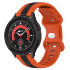 For Samsung Galaxy Watch5 Pro 45mm / Orange+Black