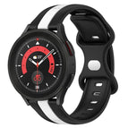 For Samsung Galaxy Watch5 Pro 45mm / Black+White