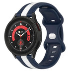 For Samsung Galaxy Watch5 Pro 45mm / White+Blue