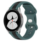 For Samsung Galaxy Watch4 40mm / Green+Black