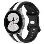 For Samsung Galaxy Watch4 40mm / Black+White