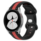 For Samsung Galaxy Watch4 40mm / Black+Red