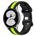 For Samsung Galaxy Watch4 40mm / Black+Green