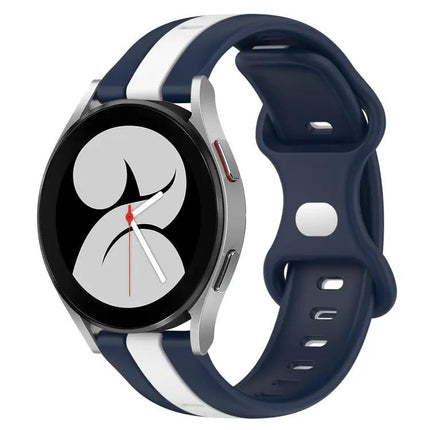 20mm Two-Tone Silicone Band Butterfly Buckle for Watch4