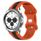 For Samsung  Galaxy Watch 4 Classic 42mm / Orange+Black