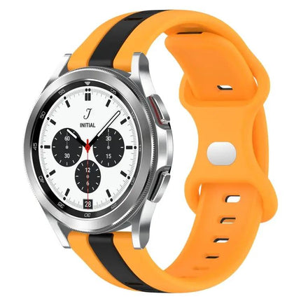 20mm Two-Tone Silicone Band Butterfly Buckle for Watch4