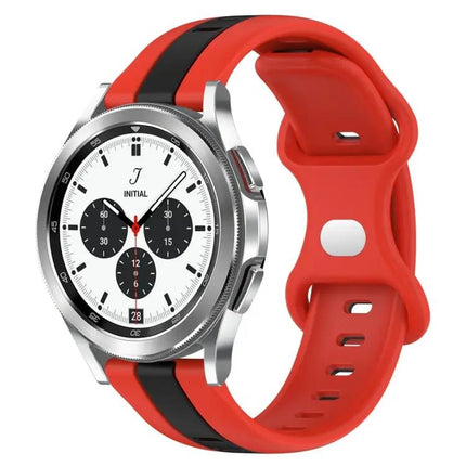 20mm Two-Tone Silicone Band Butterfly Buckle for Watch4