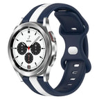 For Samsung  Galaxy Watch 4 Classic 42mm / White+Blue