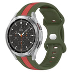 For Samsung  Galaxy Watch 4 Classic 46mm / Red+Army Green