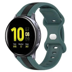For Samsung Galaxy Watch Active 2 40mm / Green+Black