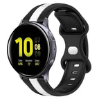 For Samsung Galaxy Watch Active 2 40mm / Black+White