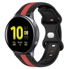 For Samsung Galaxy Watch Active 2 40mm / Black+Red