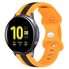 For Samsung Galaxy Watch Active 2 40mm / Black+Yellow