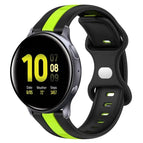 For Samsung Galaxy Watch Active 2 44mm / Black+Green
