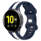 For Samsung Galaxy Watch Active 2 44mm / White+Blue