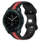 For Samsung Galaxy Watch 42mm / Black+Red