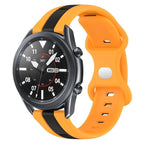 For Samsung Galaxy Watch3 45mm / Black+Yellow
