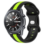 For Samsung Galaxy Watch3 45mm / Black+Green