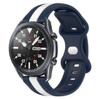 For Samsung Galaxy Watch3 45mm / White+Blue
