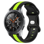 For Samsung Galaxy Watch 46mm / Black+Green