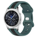 For Samsung Gear S3 Classic / Green+Black