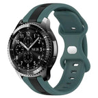 For Samsung Gear S3 Frontier / Green+Black