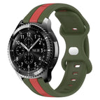 For Samsung Gear S3 Frontier / Red+Army Green