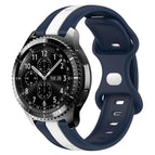 For Samsung Gear S3 Frontier / White+Blue